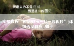 实操教程“微信微乐三打一透视挂”(详细透视教程)-知乎