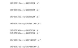 米其林轮胎价格表2021价格,米其林轮胎价格大全