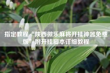指定教程“陕西微乐麻将开挂神器免费版”附开挂脚本详细教程